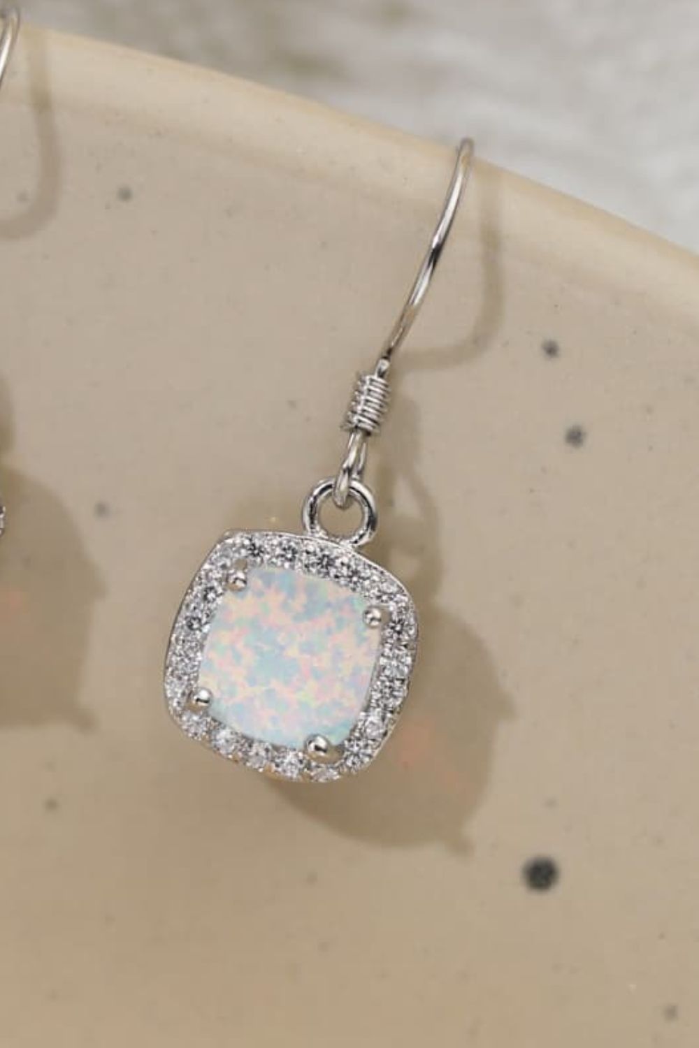 Ariel&Emaline Opal Square Drop Earrings