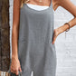 Spaghetti Strap Romper with Pockets