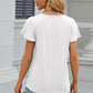 V-Neck Flutter Sleeve T-Shirt