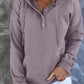Full Size Dropped Shoulder Long Sleeve Hoodie with Pocket