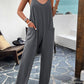 Pocketed Spaghetti Strap Overalls