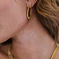 Good Luck Charm Screw-Thread U-Shaped Earrings