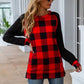Women's Jasira Plaid Round Neck Long Sleeve T-Shirt