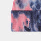 Tie-Dye Cuffed Rib-Knit Beanie Hat
