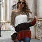 Color Block Round Neck Sweater
