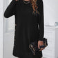 Women's Candida Decorative Button Round Neck Dress
