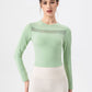Round Neck Long Sleeve Active T-Shirt