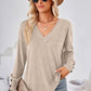 V-Neck Dropped Shoulder T-Shirt