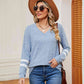 Full Size V-Neck Long Sleeve T-Shirt
