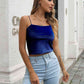 Straight Neck Cropped Cami