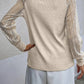 Full Size Round Neck Raglan Sleeve Knit Top