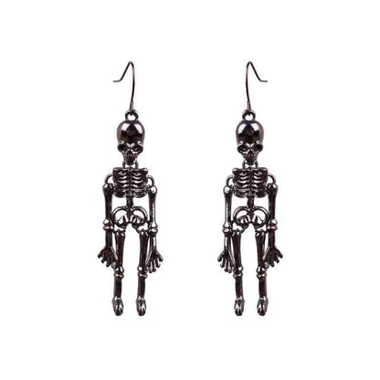 Halloween Skeleton Alloy Earrings