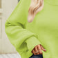 Chic Babe' Round Neck Dropped Shoulder Sweater 🦋