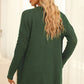 FULL SIZE Open Front Dropped Shoulder Cardigan with Pockets