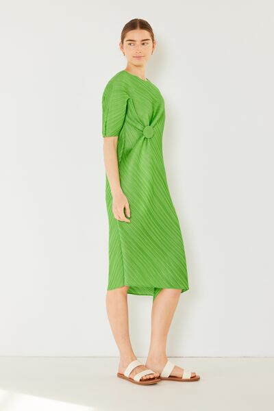 Marina West Swim Pleated Dolman Sleeve Dress *