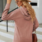 Full Size Cable-Knit Long Sleeve Hoodie