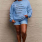 Simply Love SEASONAL Full Size Letter Graphic Round Neck Sweatshirt