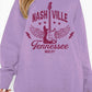 Simply Love Full Size NASHVILLE TENNESSEE MUSIC CITY Graphic Sweatshirt