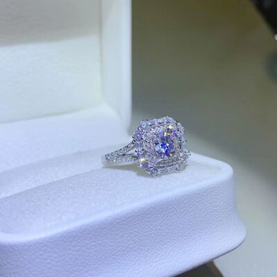 1 Carat Moissanite 925 Sterling Silver Ring 💜