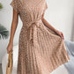 SoPretty Ditsy Floral Pleated Belted Dress