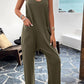 Pocketed Spaghetti Strap Overalls