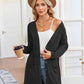 Ribbed Button Up Cardigan with Pockets