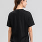 Round Neck Short Sleeve Active Top