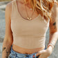 Scoop Neck Wide Strap Tank