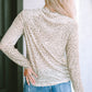 AuroraBlissX Round Neck Leopard Print Long Sleeve Tee