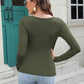 Full Size Long Sleeve Scoop Neck T-Shirt