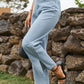 FIT RAGGED DENIM High Waist Loose Fit Ankle Slit Jeans
