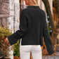 Mock Neck Drop Shoulder Sweater