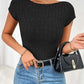 Backless Short Sleeve T-Shirt
