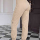 EnvyPantsWear Sand Brown High Waist Pants with Pockets