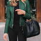 Mock Neck Zip Up Jacket