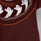 Full Size Ghost Pattern Round Neck Long Sleeve Sweater