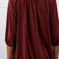 Full Size Gathered Detail Round Neck T-Shirt