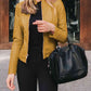 Mock Neck Zip Up Jacket