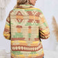 Quinn Cora Full Size Geometric Button Down Collared Jacket