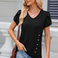 V-Neck Short Sleeve T-Shirt