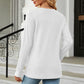 Full Size V-Neck Long Sleeve Blouse
