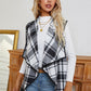 Plaid Open Front Vest