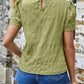 Ruched Round Neck Short Sleeve T-Shirt