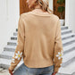 Flower Pattern Button Front Cardigan