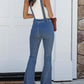 Full Size Raw Hem Denim Overall