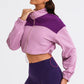 ShaysCoatsnMore Contrast Drawstring Zip Up Jacket