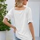 Full Size Short Flounce Sleeve Top