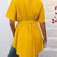 Tied Round Neck Half Sleeve Blouse