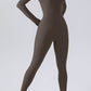 Half Zip Mock Neck Active Jumpsuit