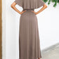 OCEANSIDE Full Size Off-Shoulder Slit Maxi Dress